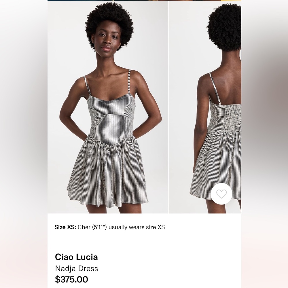 SOLD Ciao Lucia Nadia Seersucker dress